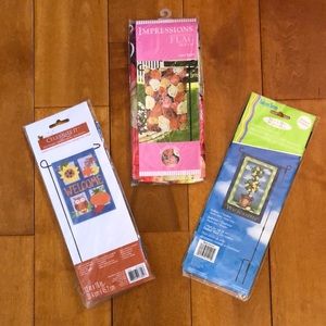 NWT 3 Garden Flags